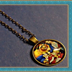 Disney Beauty & The Beast Inspired Design Necklace